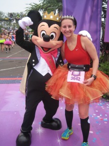 At the finish of the 2013 Princess Half Marathon with Mickey!