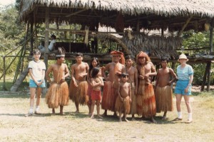 In the Amazon visit a local tribe, Peru 1985?